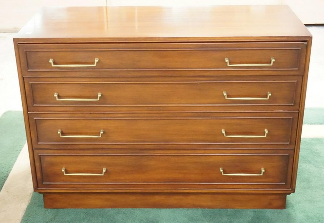 4 DRAWER SERVER WITH SILVERWARE DRAWER: 4 DRAWER SERVER WITH A SILVERWARE DRAWER. 42 INCHES WIDE. 30 INCHES HIGH.