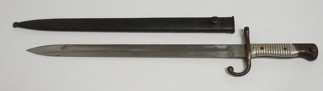 MODELO ARGENTINO 1891 MAUSER ARMY BAYONET: MODELO ARGENTINO 1891 MAUSER ARMY BAYONET. 20 1/2 INCHES LONG.