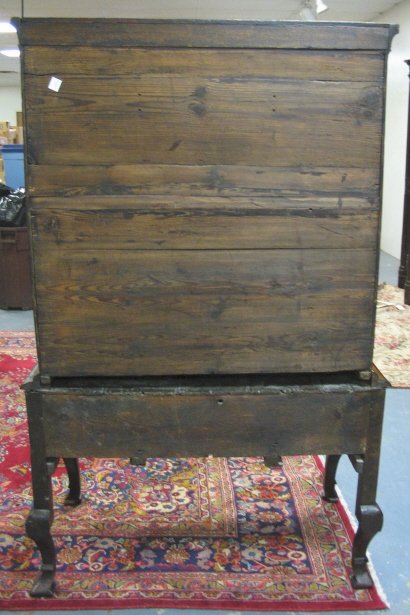 18TH C. CARVED & INLAID MAHOGANY HIGHBOY - 4