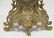 BRASS CLOCK & GARNITURE SET - 4