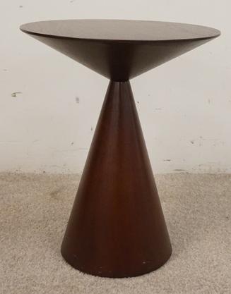 CRATE AND BARREL SMALL ROUND STAND: CRATE AND BARREL SMALL ROUND STAND