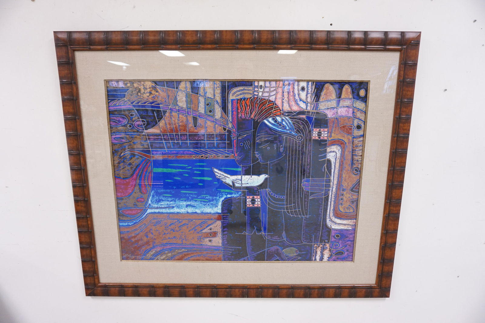 ADRIAN WONG SHUE LIM ED SERIGRAPH *PROMISES*: LARGE LIMITED EDITION SERIGRAPH BY ADRIAN WONG SHUE TITLED *PROMISES*. 275 0F 300. COMES WITH CERTIFICATE SIGNED BY THE ARTIST. OVERALL DIMENSIONS 53 1/2 IN X 43 1/2 IN