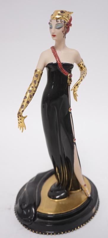 FRANKLIN MINT ETRE LIM ED FIGURE: FRANKLIN MINT ERTE LIMITED EDITION FIGURE *UNTAMED BEAUTY* NO. A 1100, 9 3/4 IN H
