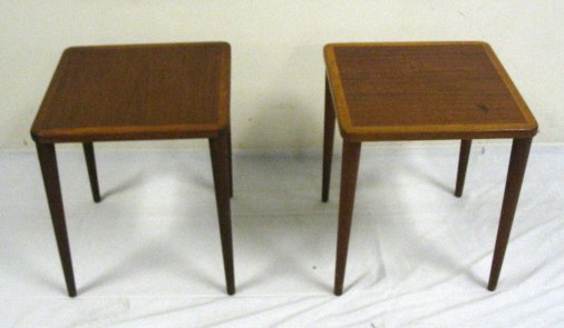 PR OF SWEDISH END; MID CENTURY MODERN SQUARE; 15 3/