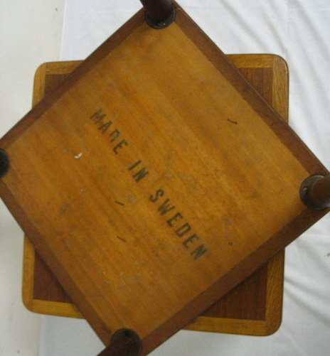PR OF SWEDISH END; MID CENTURY MODERN SQUARE; 15 3/ - 2