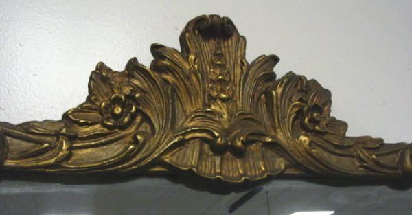 MIRROR IN GILT FRAME; OVERALL DIMENSIONS, 25 IN X - 2