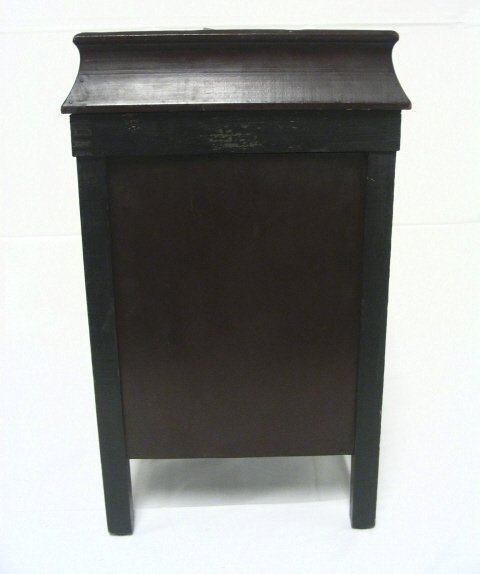CHILDS MINI VICTROLA; TIN CASE & WOODEN FRAME; HAS - 4