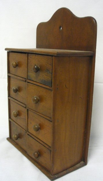 8 DRW HANGING SPICE CHEST; 15 7/8 IN H, 9 3/4 IN W - 2