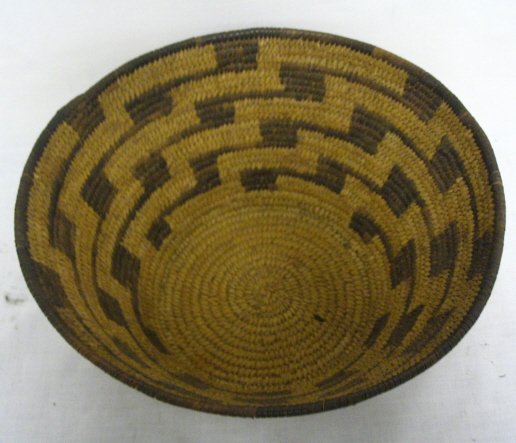 SOUTHWEST AMERICAN INDIAN DECORATED BASKET; 10 IN  - 2
