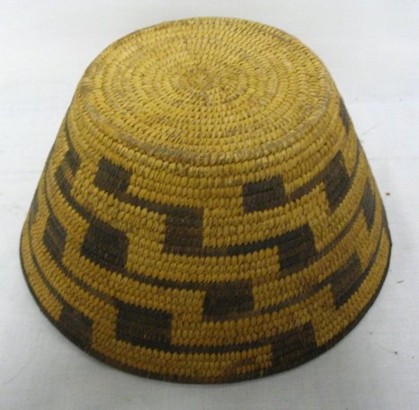 SOUTHWEST AMERICAN INDIAN DECORATED BASKET; 10 IN  - 3