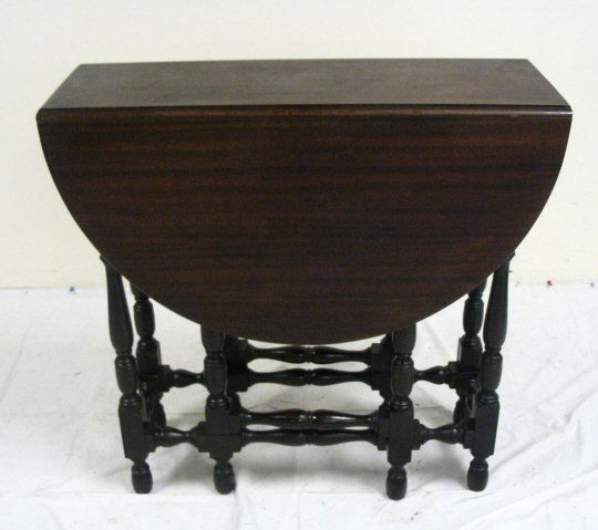 2151 Elite Furn Co Small Mahogany Drop Leaf Table Gat Aug 01