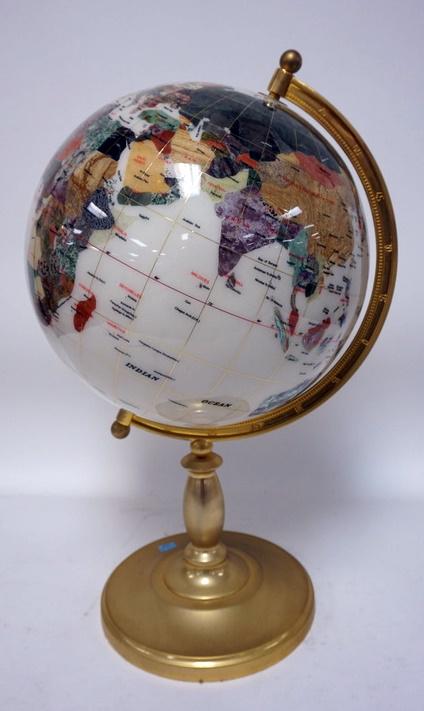 GEMSTONE WORLD GLOBE (1 of 2)