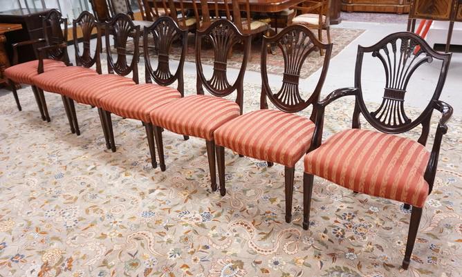 STICKLEY SHEILD BACK DINING ROOM CHAIR SET (1 of 5)