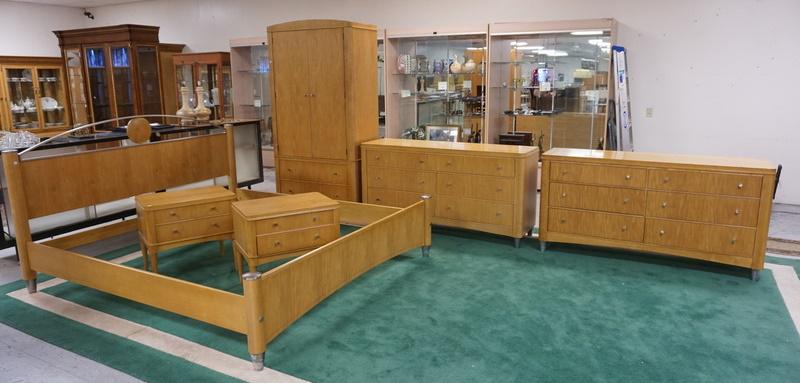 ETHAN ALLEN 6 PC MID CENTURY MODERN STYLE BEDROOM SET (1 of 9)