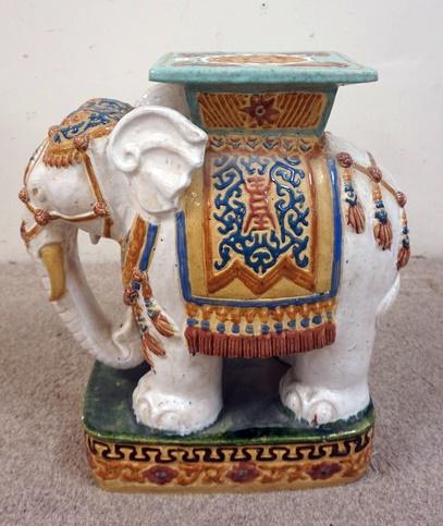 ORIENTAL ELEPHANT GARDEN SEAT: ORIENTAL ELEPHANT GARDEN SEAT.
