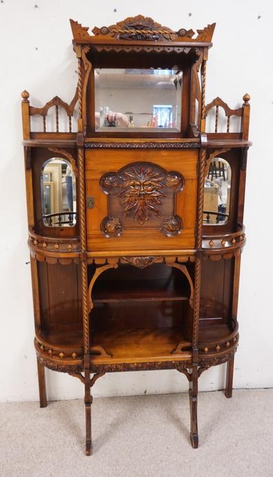 VICTORIAN ETAGERE CABINET (1 of 8)