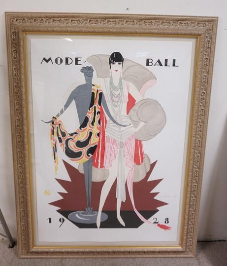 FRAMED MODE BALL SERIGRAPH (1 of 4)
