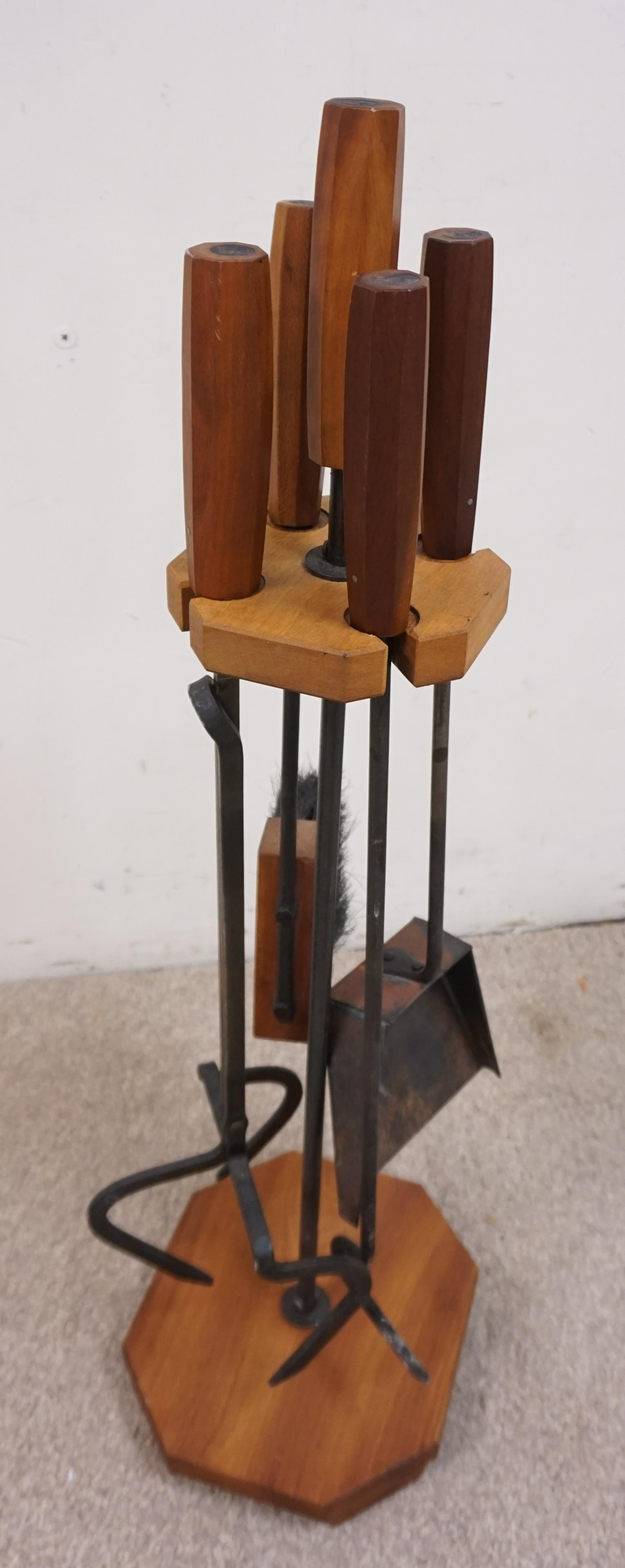DANISH MODERN FIREPLACE SET (1 of 2)