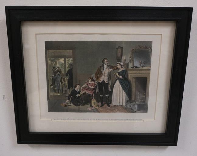 COLORED ENGRAVING GEORGE WASHINGTON (1 of 1)