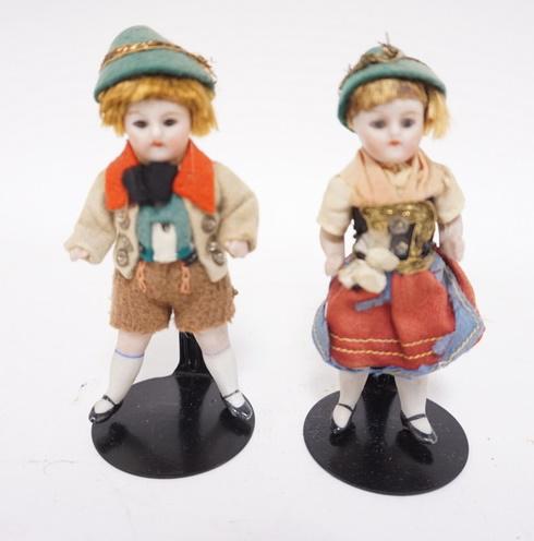 2 MINIATURE BISQUE DOLLS (1 of 3)