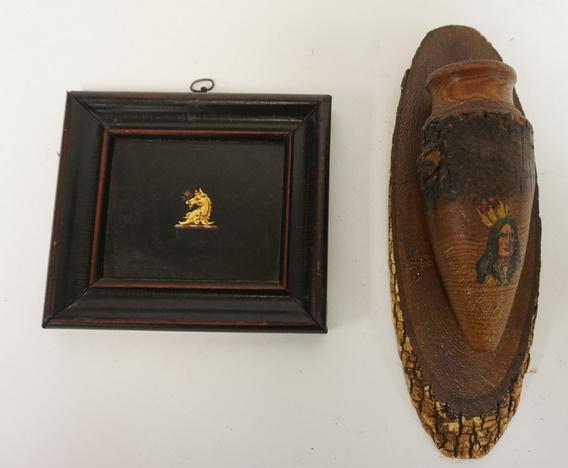 OIL ON BOARD AND WALL POCKET (1 of 1)