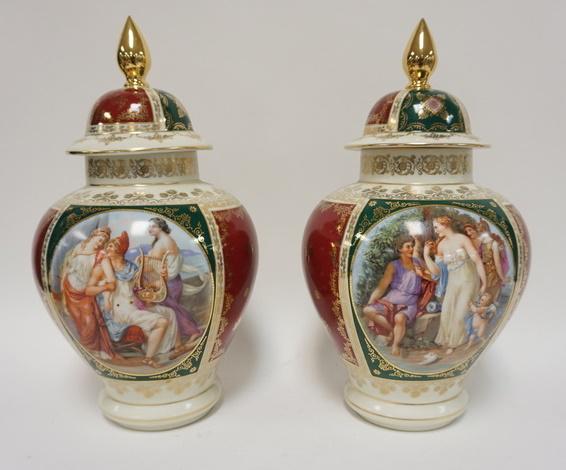 2 DRESDEN COVERED URNS (1 of 3)