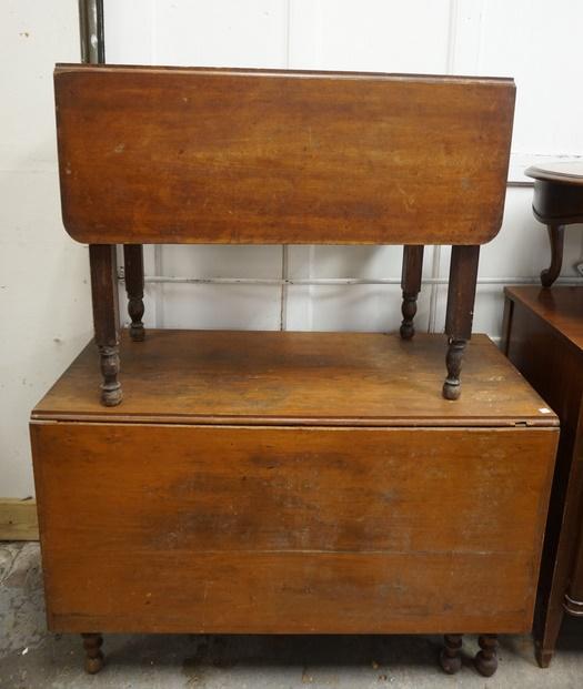 2 ANTIQUE DROPLEAF TABLES (1 of 1)