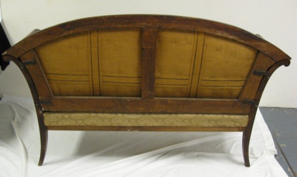 MAHOGANY SOFA; 67 3/4 IN W, 40 3/4 IN H, 24 1/4 I - 2