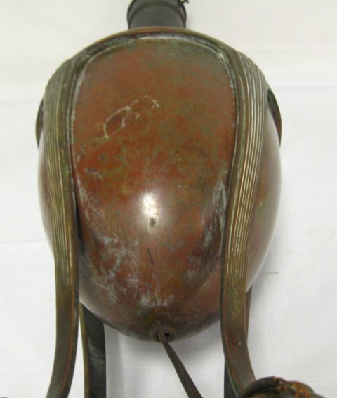 BRONZE TIFFANY LAMP BASE, UNSIGNED; 20 IN H - 3