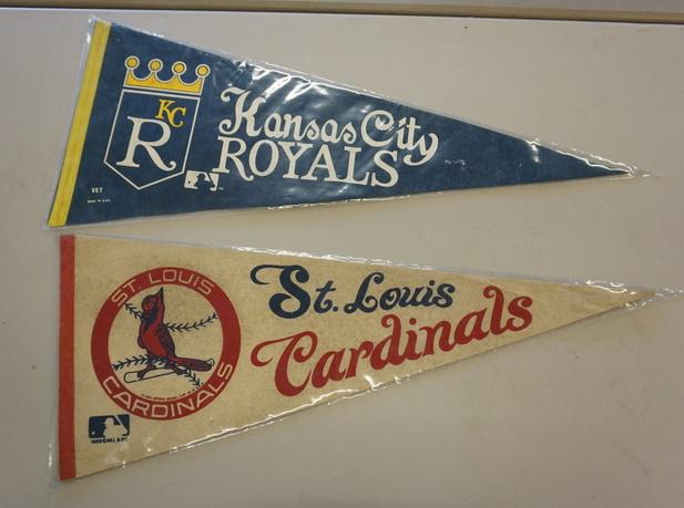 VINTAGE BASEBALL PENNANTS (1 of 1)