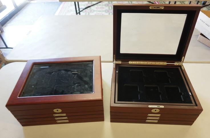 WOOD COIN DISPLAY CASES (1 of 1)