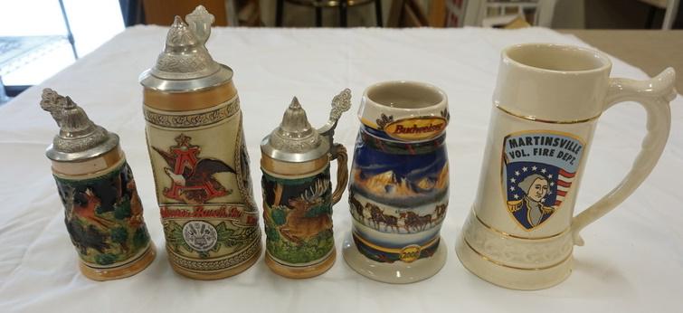 LOT OF COLLECTIBLE STEINS (1 of 1)