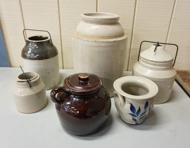 6 PC STONEWARE LOT (1 of 1)