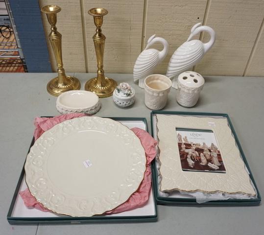 PORCELAIN & BRASS LOT W/LENOX (1 of 1)