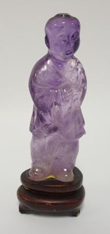 AMETHYST STONE ASIAN FIGURE (1 of 2)