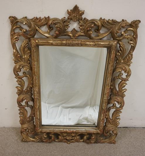GILT MIRROR IN ORNATE FRAME (1 of 2)
