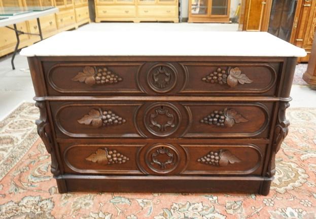 MARBLE TOP VICTORIAN DRESSER (1 of 2)