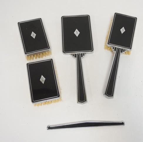 CLARICE-JANE 5 PC ART DECO DRESSER SET (1 of 2)