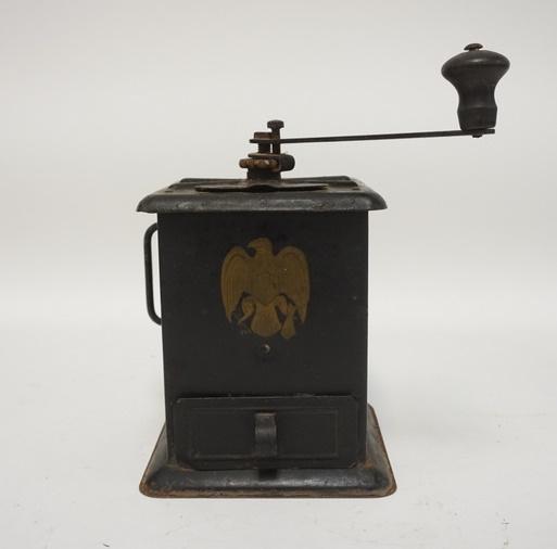TIN COFFEE GRINDER (1 of 2)