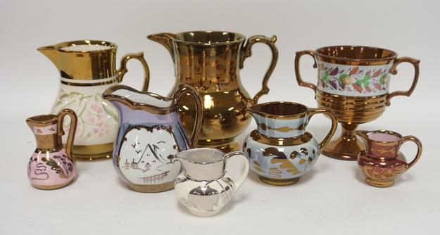 8 PC LUSTERWARE (1 of 1)