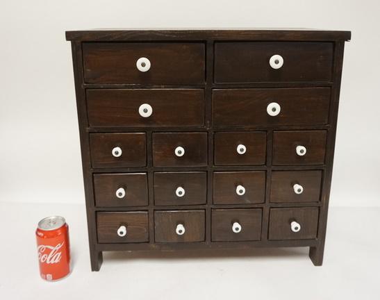16 DRW ANTIQUE SPICE CABINET (1 of 2)
