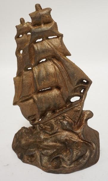 CAST IRON SAILING SHIP DOOR STOP (1 of 2)