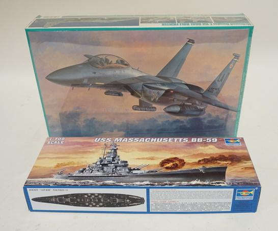 2 MODELS F-15 & BATTLESHIP (1 of 2)