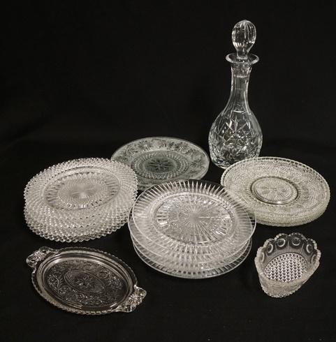 18 PC CLEAR GLASS LOT (1 of 1)