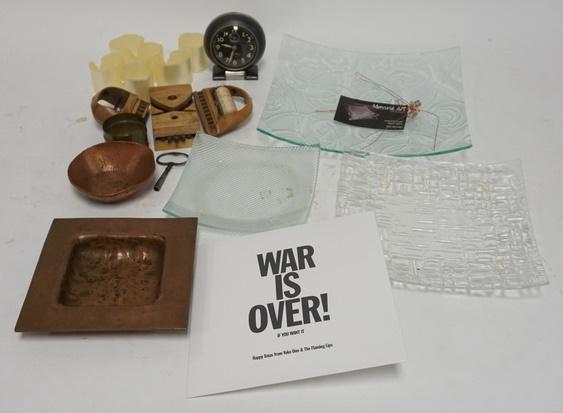 LOT OF MISC. ITEMS, INCLUDING YOKO ONO RECORD & HAND (1 of 4)