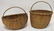 2 ANTIQUE SPLINT BASKETS