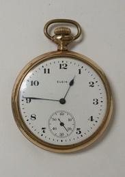 ELGIN POCKET WATCH IN GOLD FILLED CASE (1 of 3)
