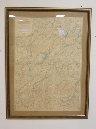 NJ TOPOGRAPHICAL MAP CENTRAL HIGHLANDS MORRIS & SUSSEX (1 of 2)