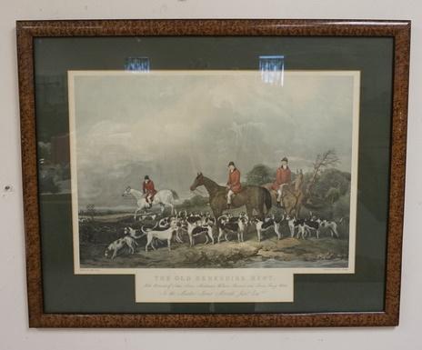 JOHN GOODE *THE OLD BERKSHIRE HUNT* FRAMED & MATTED (1 of 2)