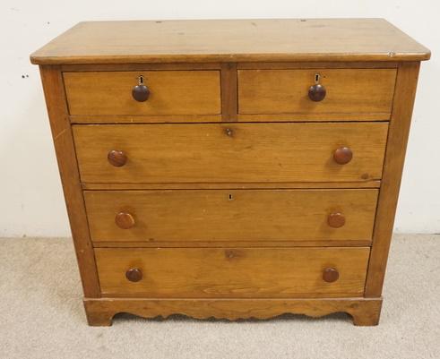 5 DRW COUNTRY PINE CHEST (1 of 2)